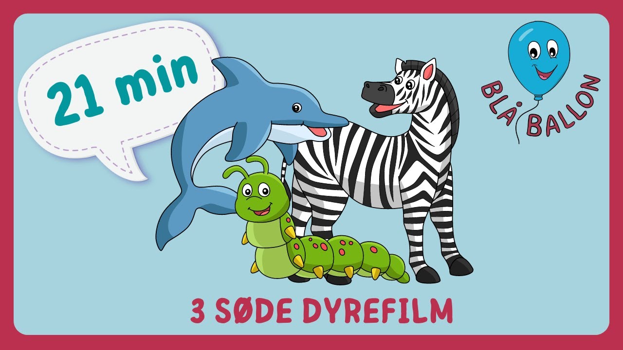 21 MINUTTER: Sød dyrefilm med zebraen, larven og delfinen.
