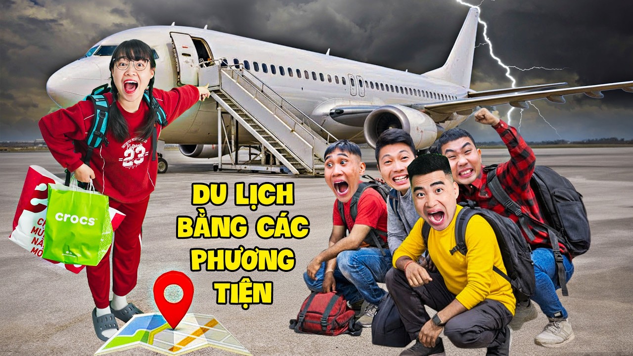 Hà Sam Thử Thách Du Lịch Thành Phố Bằng Các Phương Tiện - Xe Máy, Ô Tô Máy Bay Xe Nào TỐN TIỀN Nhất?