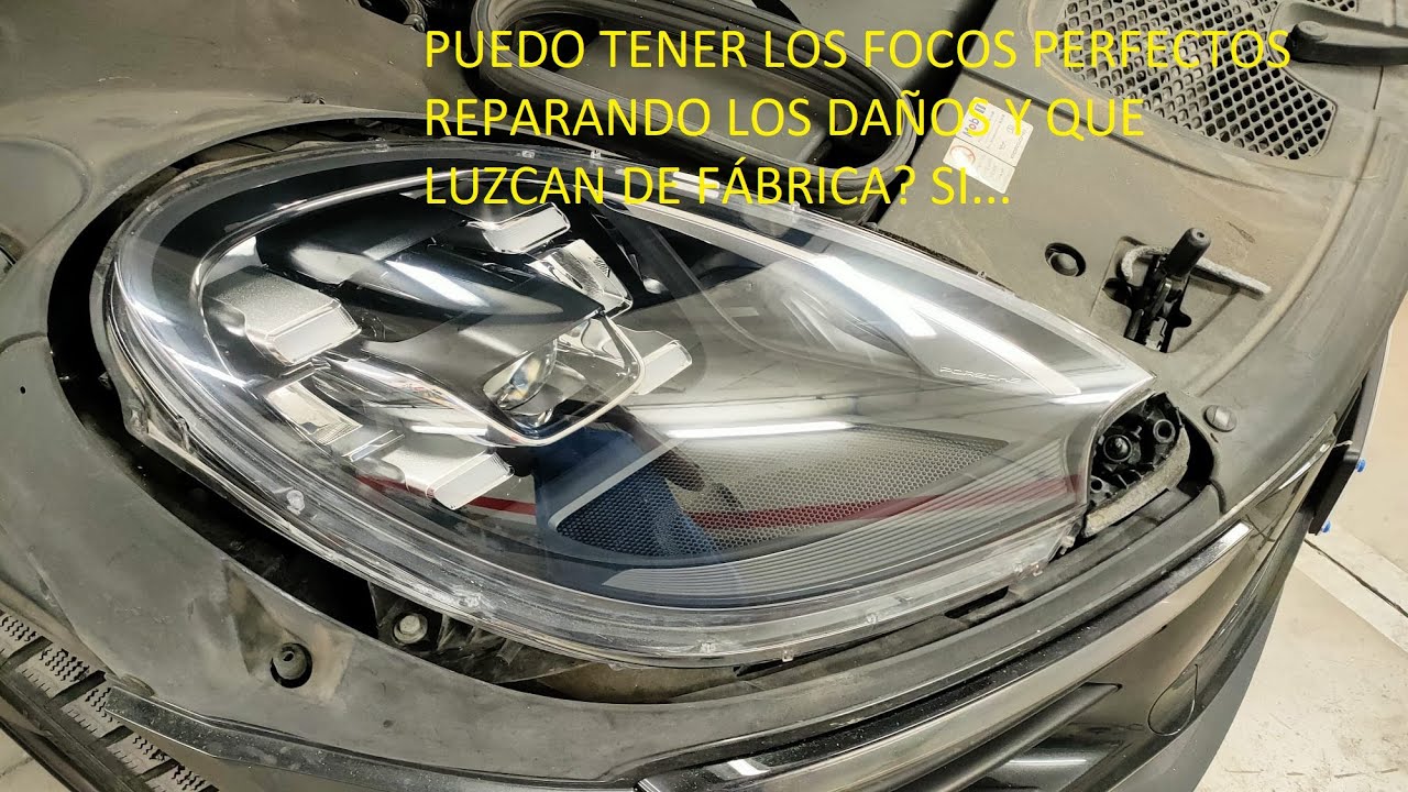 Reparación con policarbonato nuevo en focos Porsche