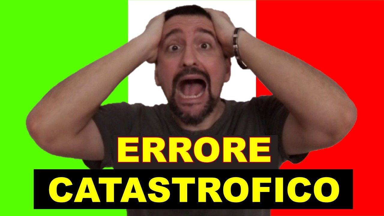 L'errore più comune fatto da chi impara l'italiano