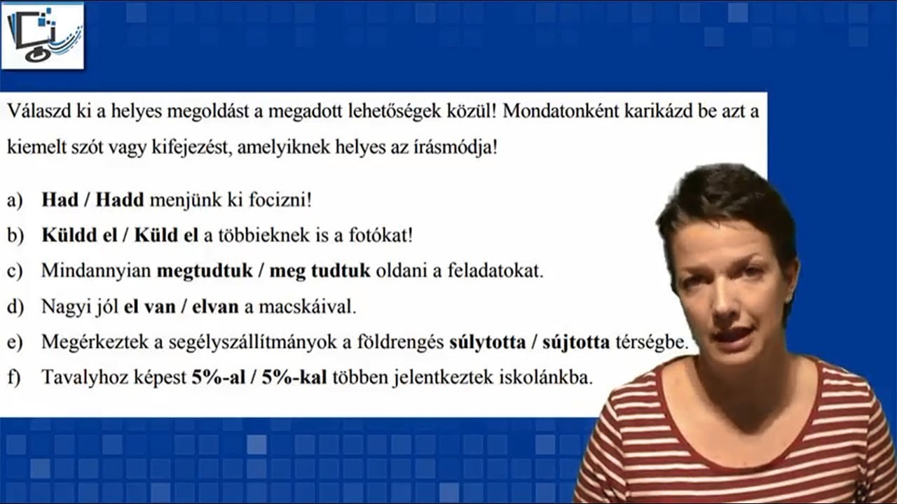 Helyesírás a központi felvételi feladatokban