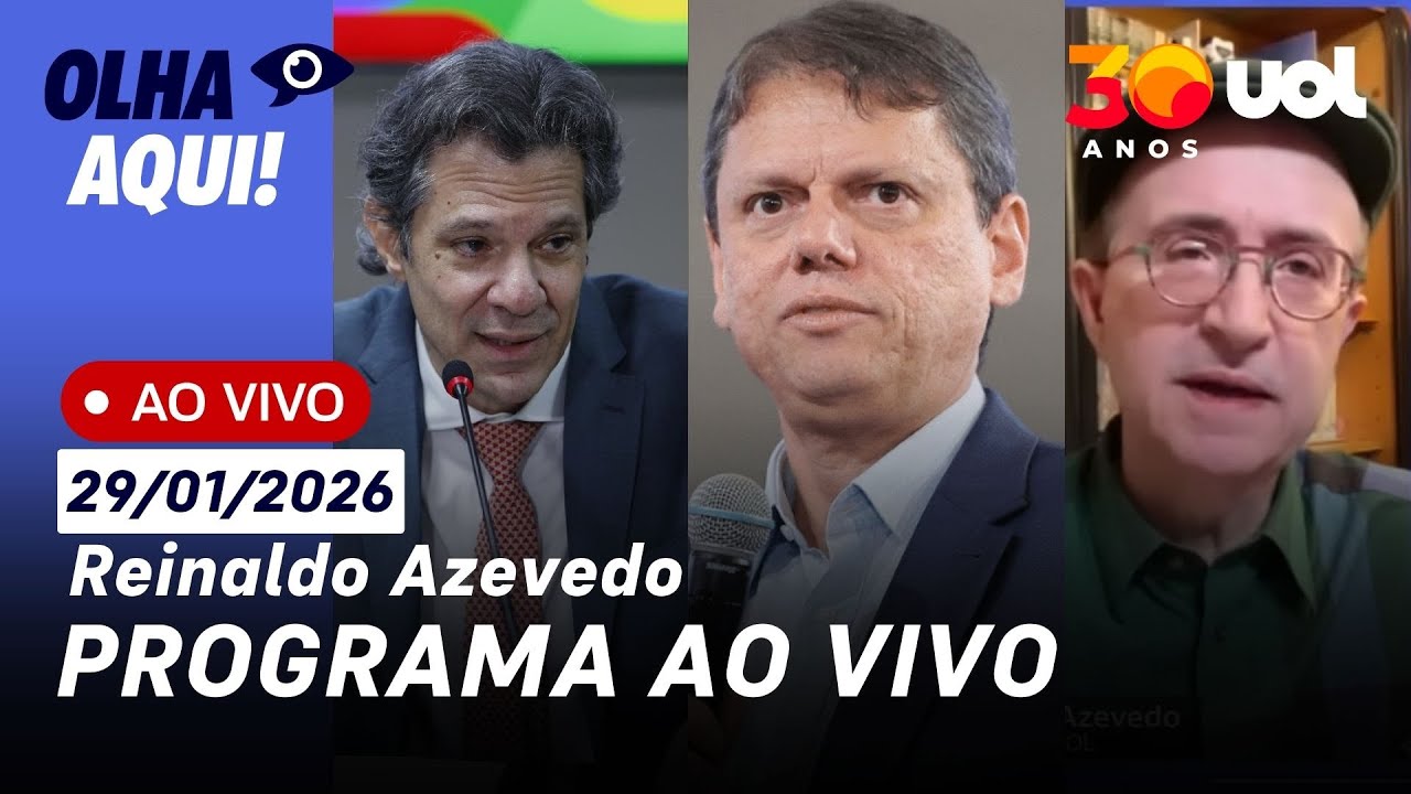 Reinaldo ao vivo: BC abre investigação interna sobre o Master; Tarcísio com Bolsonaro; Haddad e+