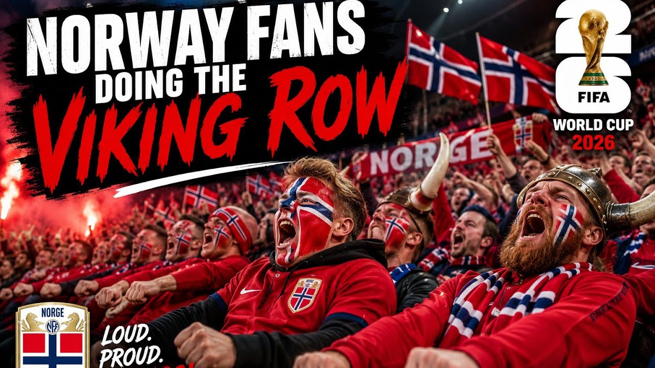 Norway Fans doing the Viking Row at World Cup 2026.⚽🥶 #norway #vikings #worldcup2026 