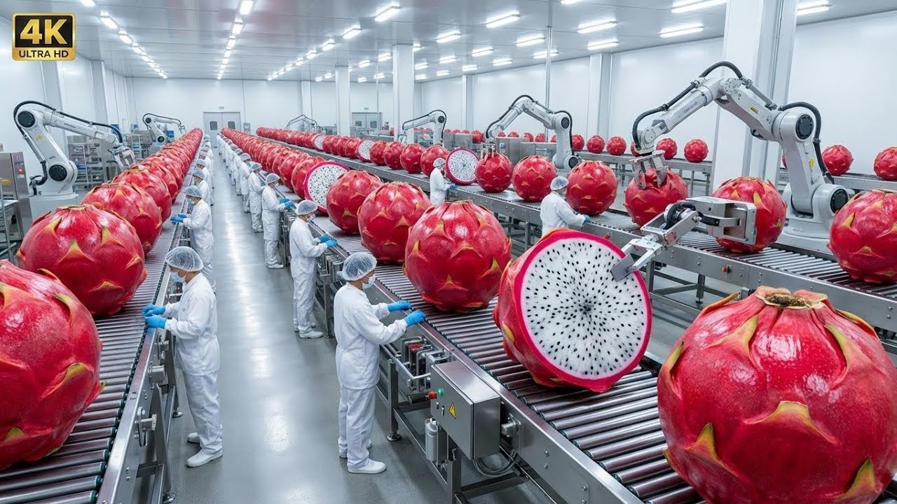 Inside a Modern Dragon Fruit Factory: From Raw Dragon Fruit to Dragon Fruit Puree