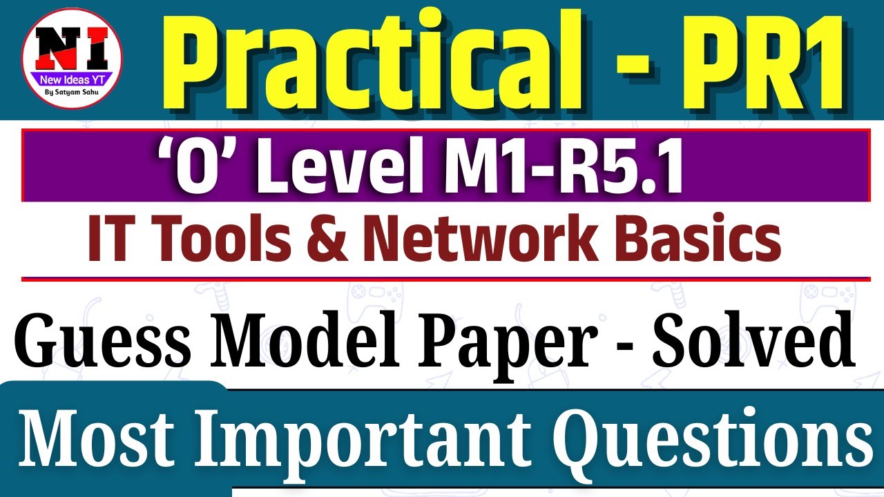 m1 r5 practical class | O Level Practical Exam 2026 | m1r5 practical questions | newideasyt | PR-1