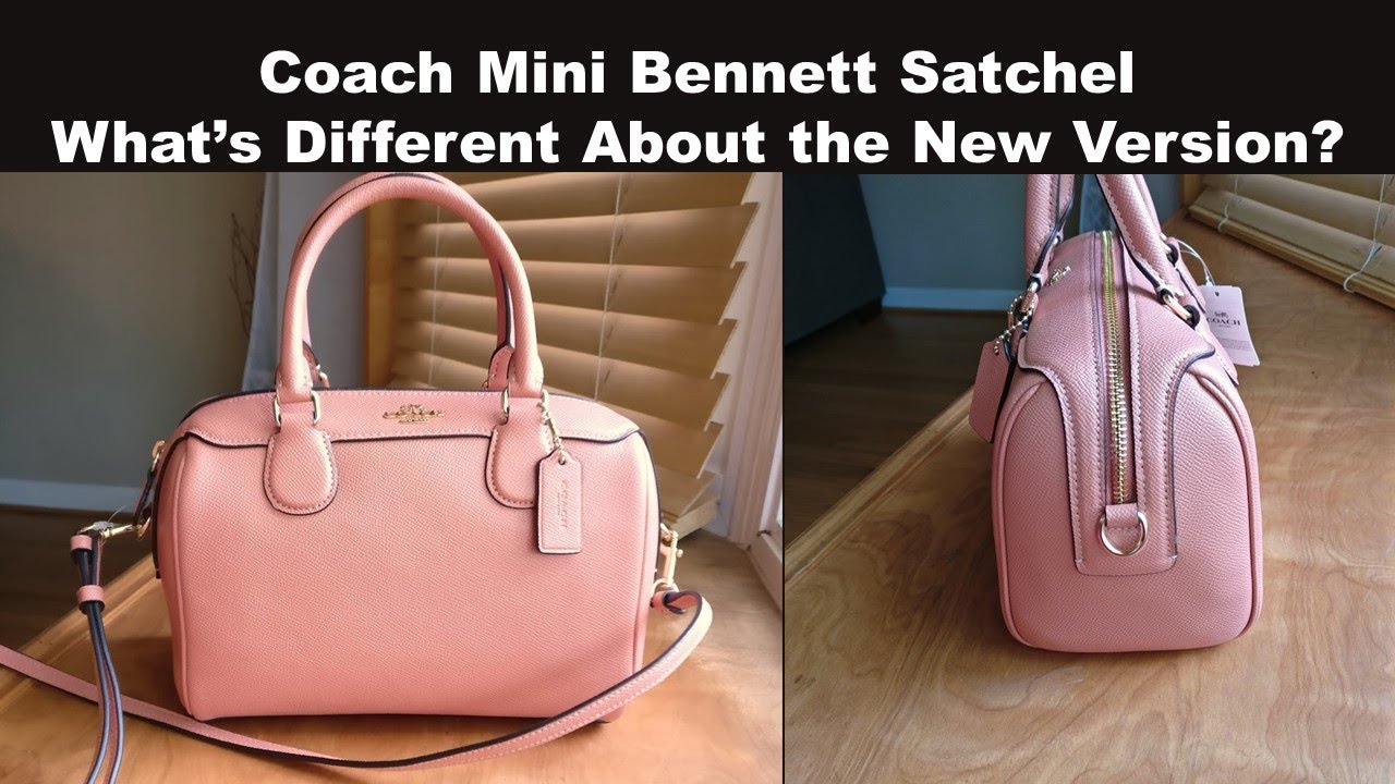 New vs. Old Version of the Coach Mini Bennett Satchel (LV Speedy Alternative)