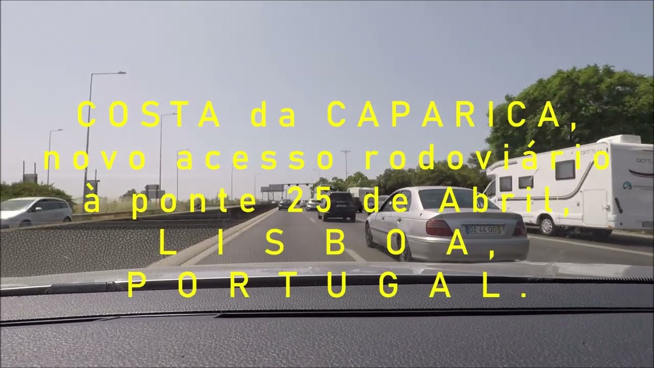 Costa da Caparica, novo acesso rodoviário á ponte 25 de Abril, Lisboa, Portugal, U.E.