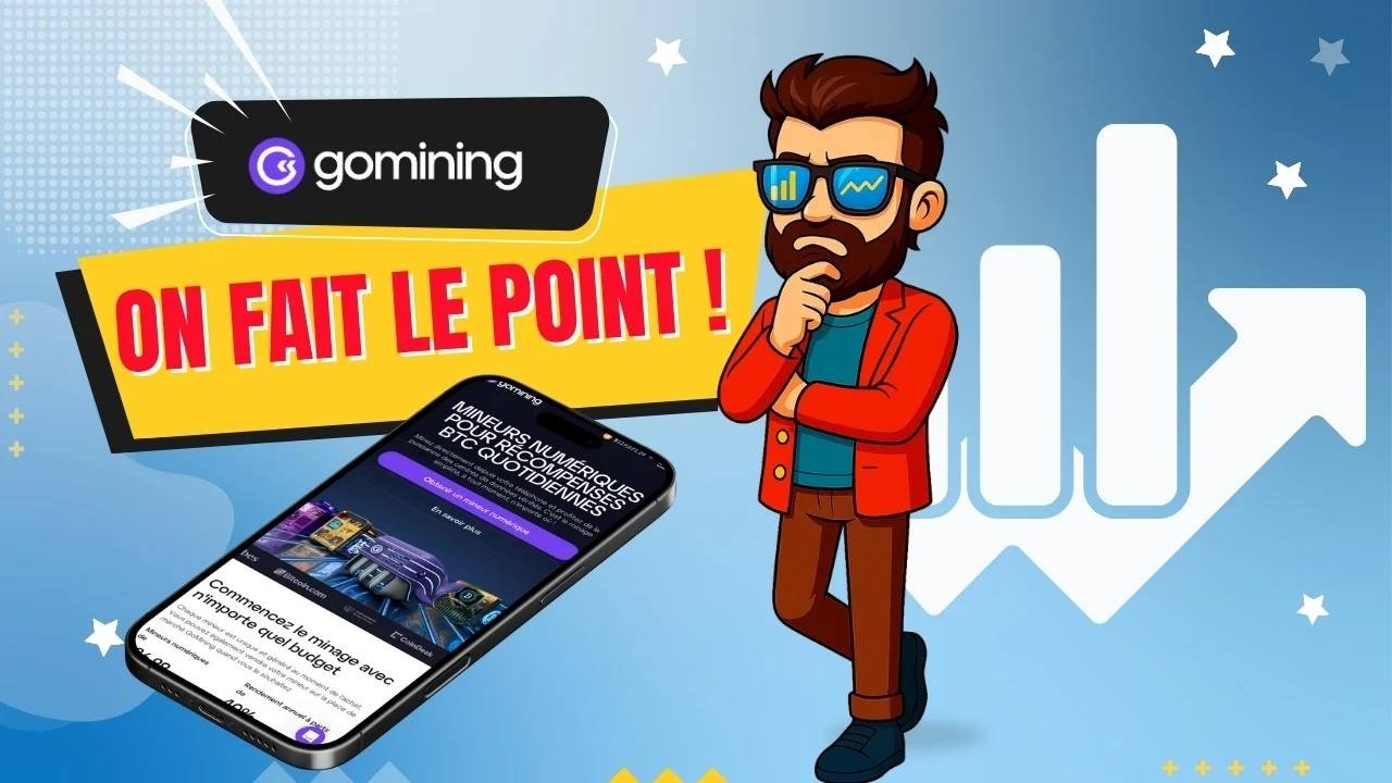 J&rsquo;ai 5 mineurs Bitcoin chez GoMining : voici ce qu&rsquo;ils rapportent vraiment !