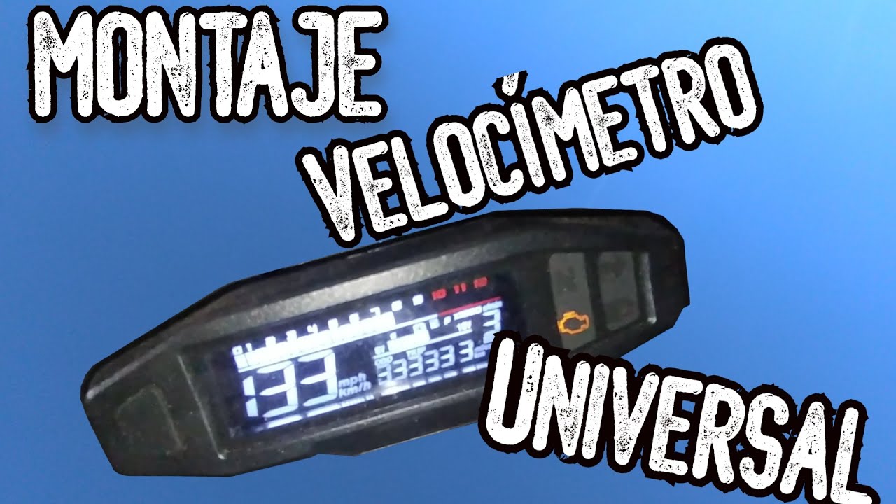 Montaje velocímetro led universal
