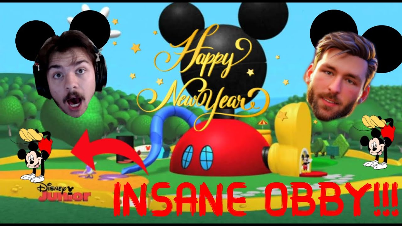 Roblox Mickey Mouse Clubhouse Obby!🎉HAPPY NEW YEAR | GOODBYE 2024🎉 *INSANE*