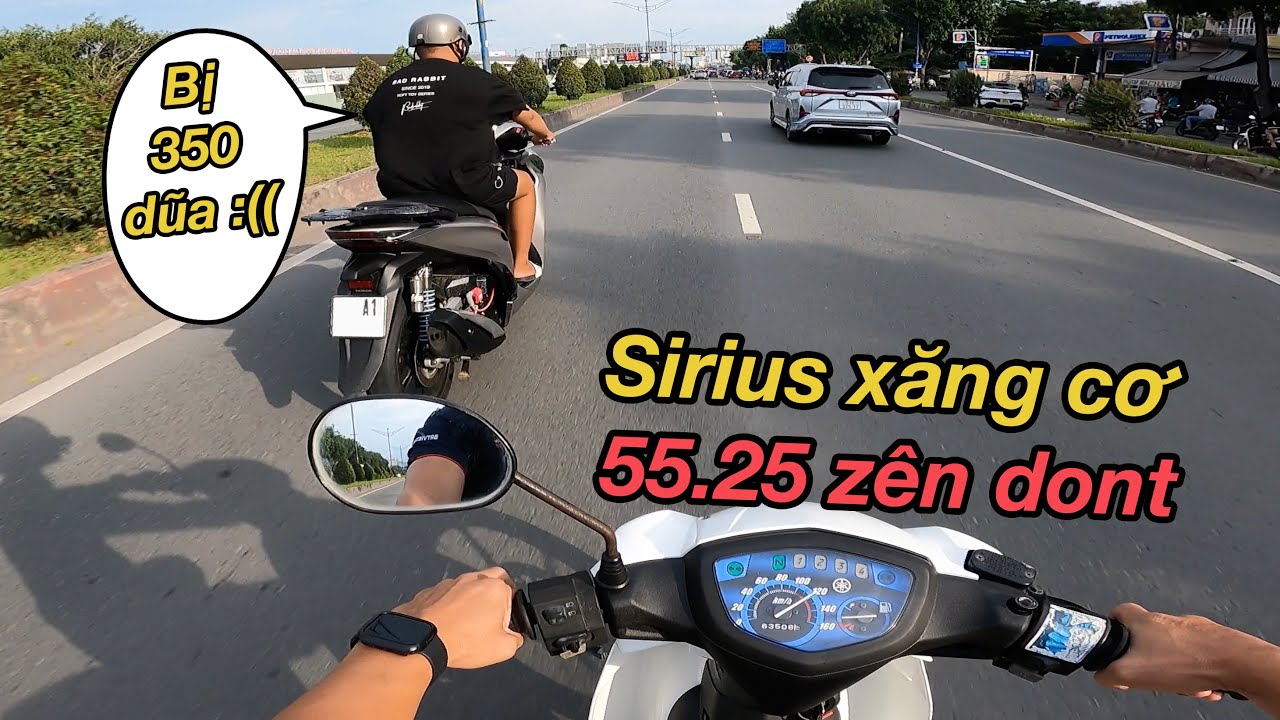 Chiếc Sirius xăng cơ tuyệt vời nhất mà AnLA từng test ride | Full BRT 55.25 dên dont nhẹ