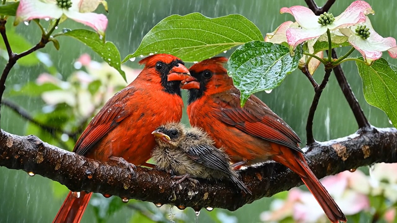 Rainy Day Serenity 🌧️🎹🐦 Piano Music & Bird Sounds for Deep Relaxation