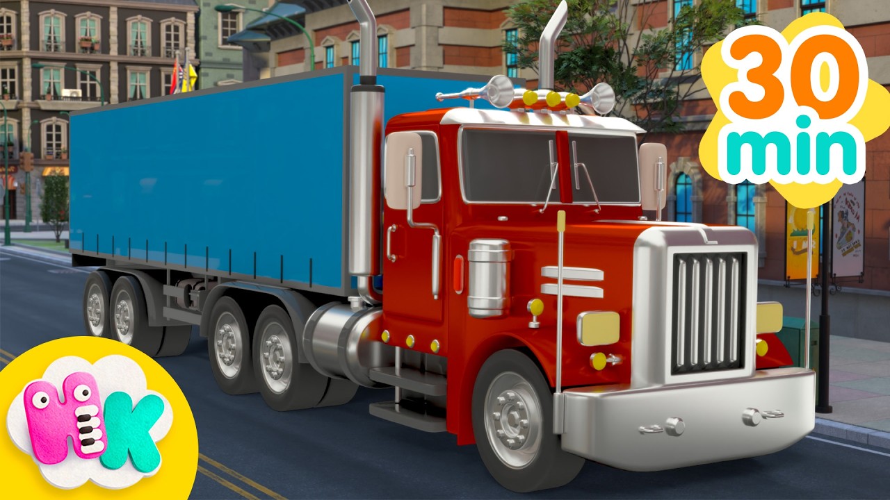Lastbilssång 🚚 Sånger om Lastbilar, Bilar & Transportmedel för Barn | HeyKids Barnsånger på Svenska