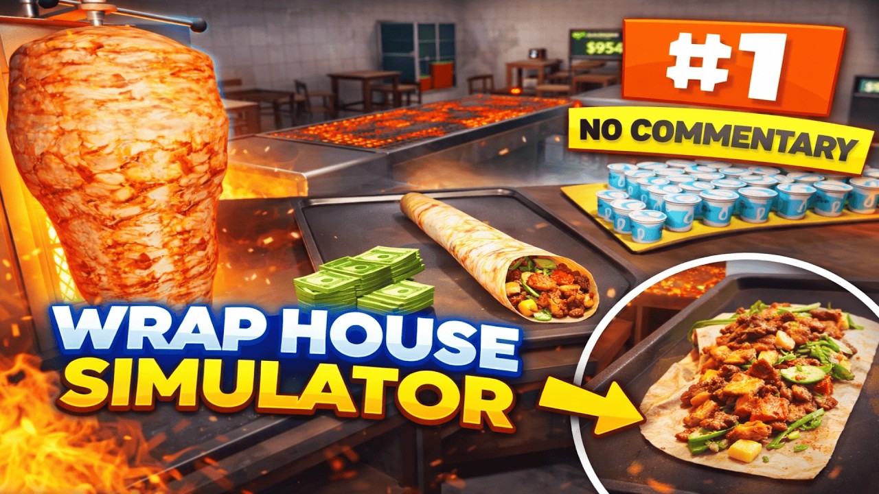 🌯 Starting My Own Wrap Business! | Wrap House Simulator  (No Commentary) Part - 1
