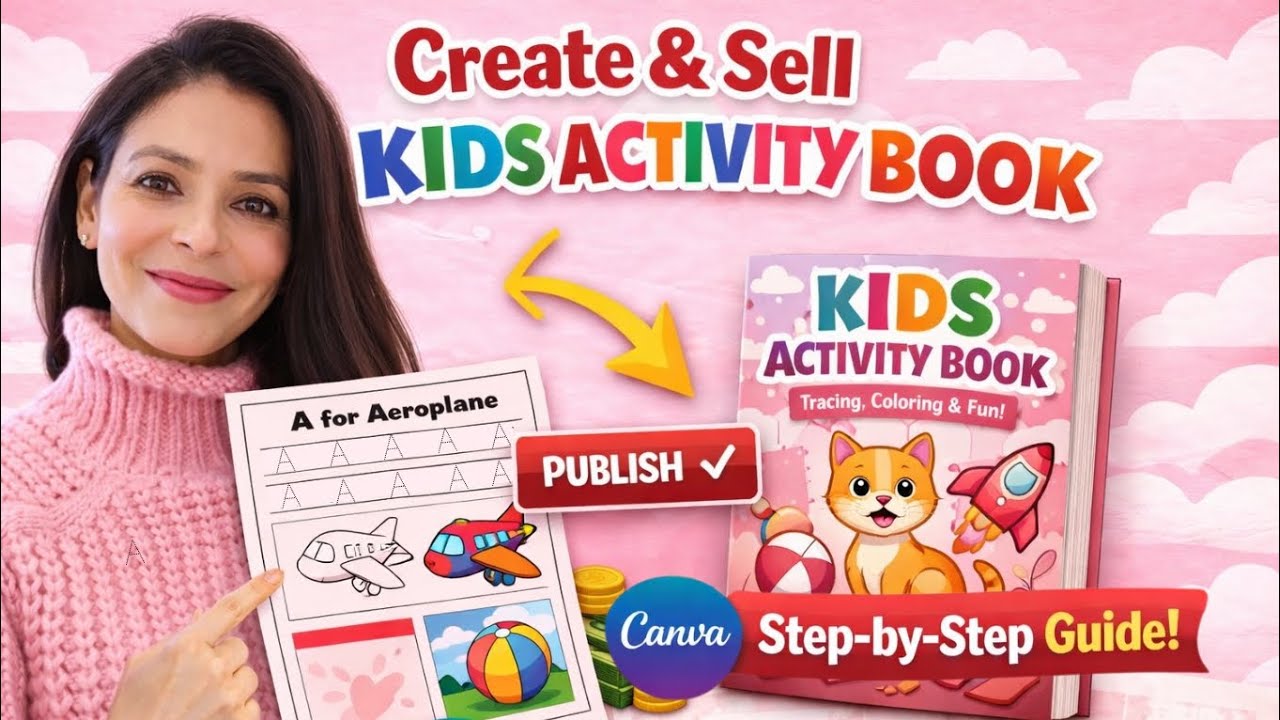 How to Create a Kids Activity Book in Canva.