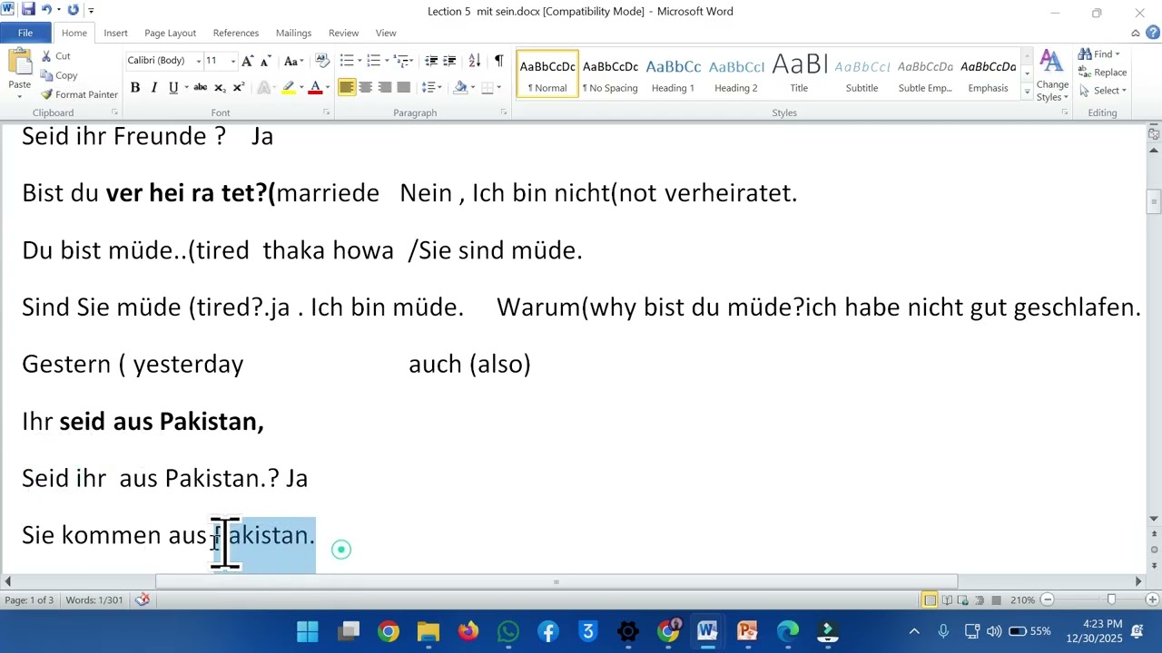 A1 Lecture 5 Questions answer  at 4 pm German Azam