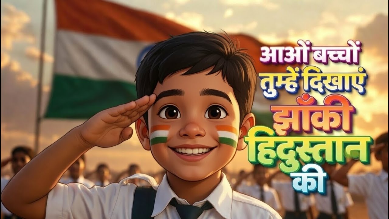 Aao Bachcho Tumhe Dikhayein Jhanki Hindustan Ki | Full Song | Desh Bhakti Geet for Kids