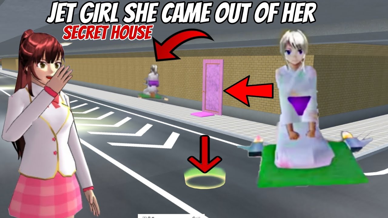 رأيت فتاه النفق خرجت من منزلها في ساكورا I saw JET GIRL SHE CAME OUT OF HER HOUSE in Sakura School