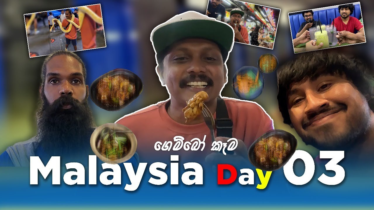 ගෙම්බන් කෑම - මැලේසියාවේදී | Malaysia Vlog Day 03 | @DaysofDilshan  @KaaliProjects @ChAbhi