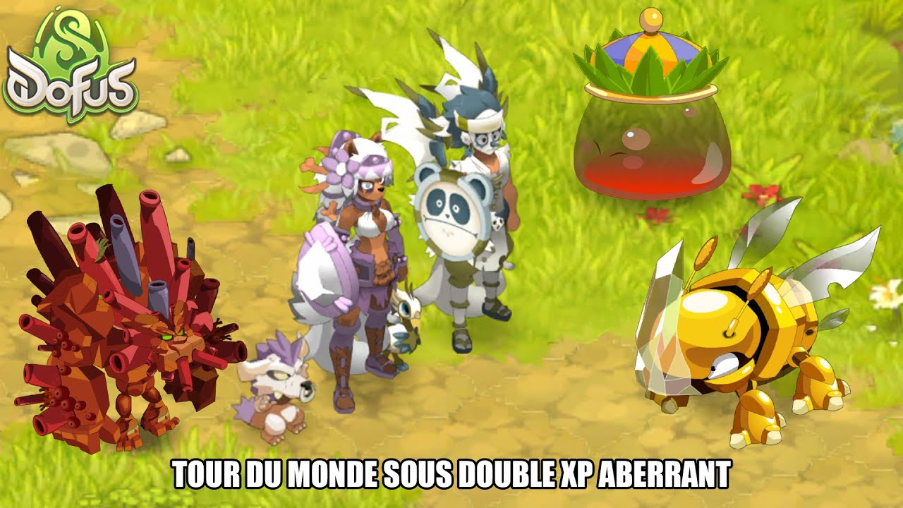 TOUR DU MONDE SOUS DOUBLE XP = LEVELING ABERRANT 😱 | DOFUS 3