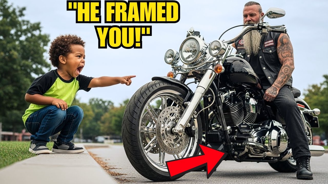 “Look Under Your Bikes!” Little Boy Warns Hells Angels   What They Found Was Shocking