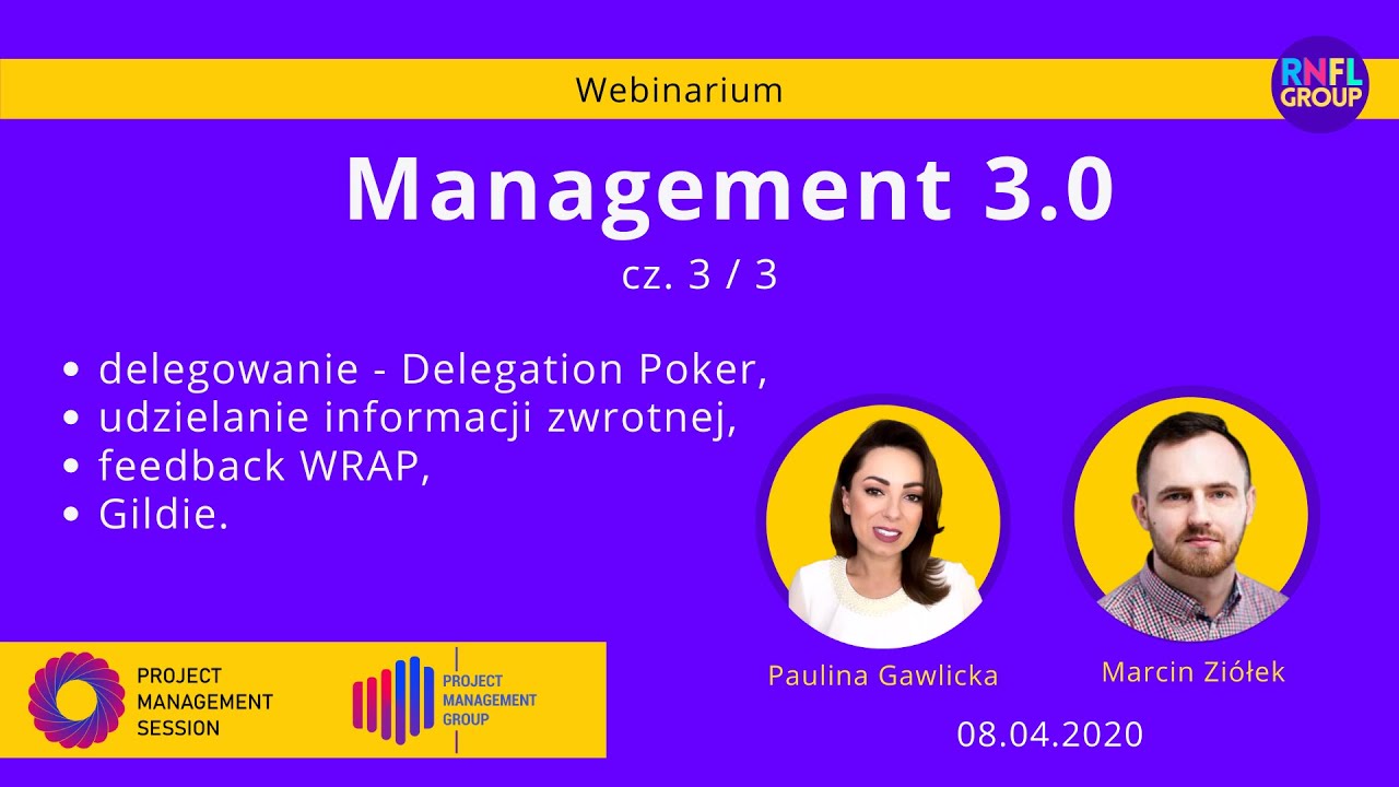 Management 3.0 | Delegowanie | Feedback WRAP | Gildie | cz. 3/ 3