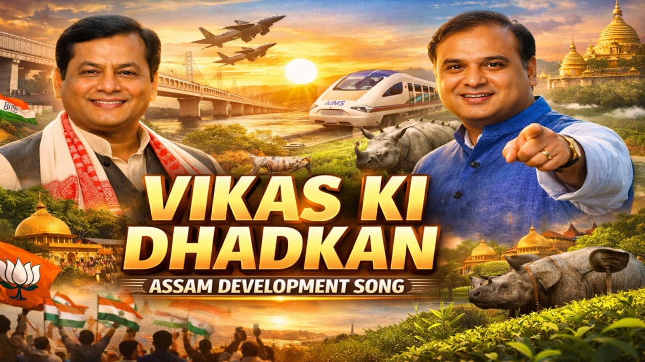 VIKAS KI DHADKAN | Assam Development Anthem 2015–2025 | Inspirational Hindi Song assa#assam