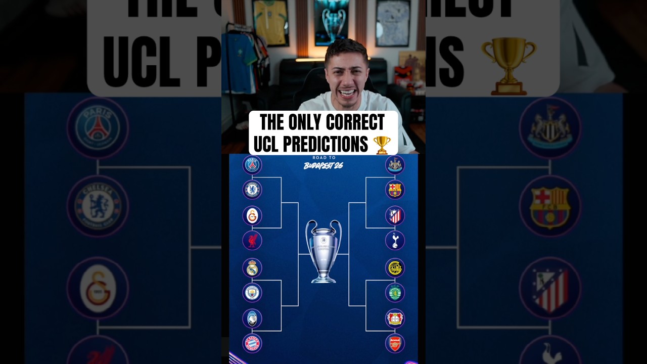 The Only Correct UCL Predictions #ucl #championsleague #football #roundof16 #soccer