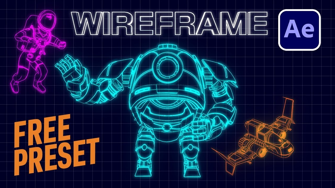 Make 3D Wireframes in After Effects