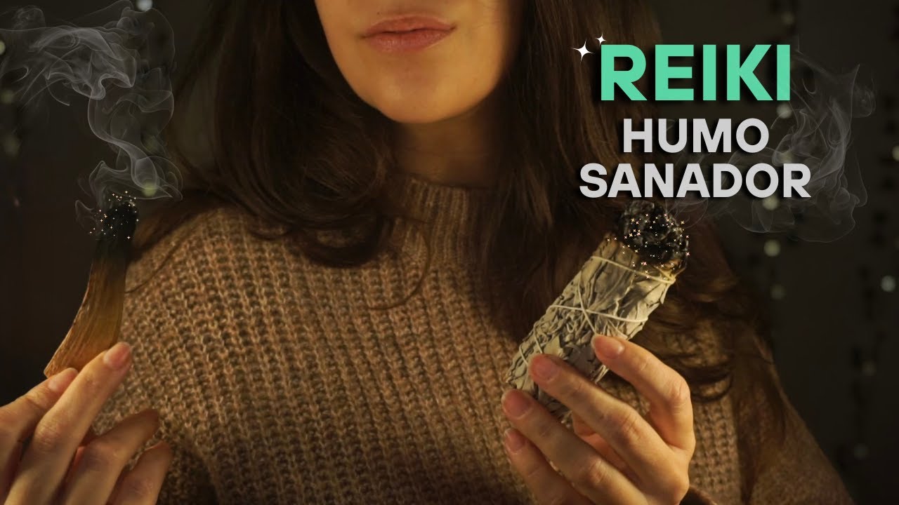 ASMR REIKI Sanación con humo de Salvia y palo Santo ✨