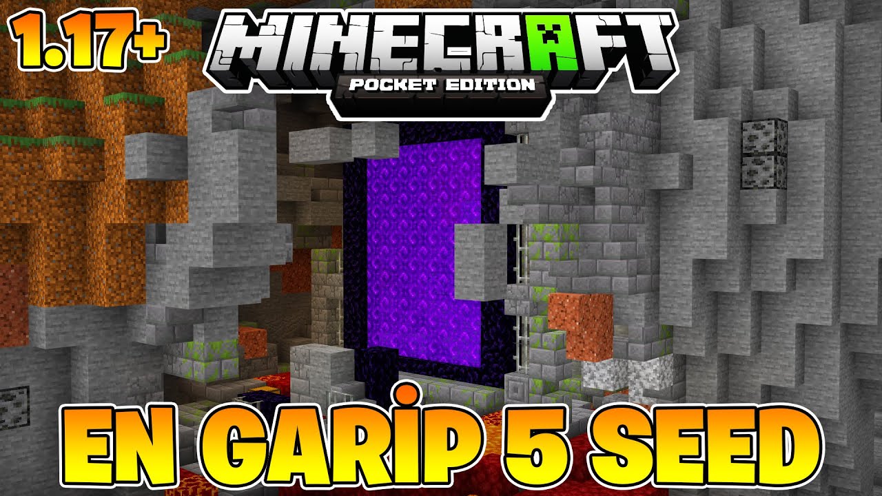 Minecraft Pocket Edition 1.17 ÖZEL EN GARİP 5 Seed!!!