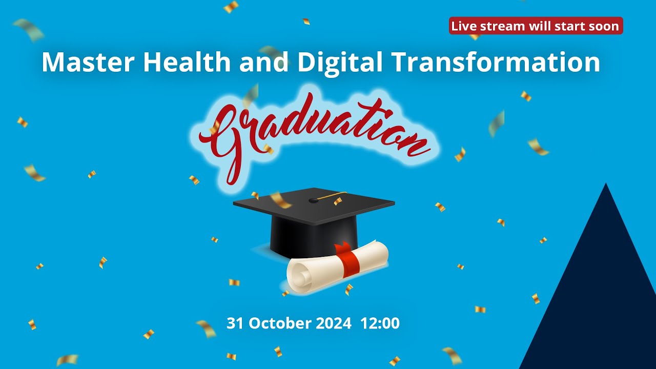 Diploma uitreiking Master Health and Digital Transformation