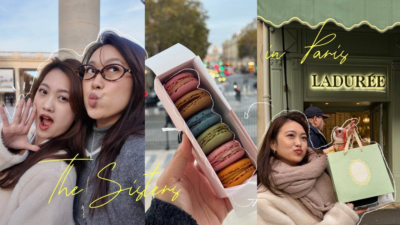 VLOG 11. Её первая Европа 💔 | Париж, Брюссель и мы с семьей, макаруны Ladurée, круассаны и вафля 🧇