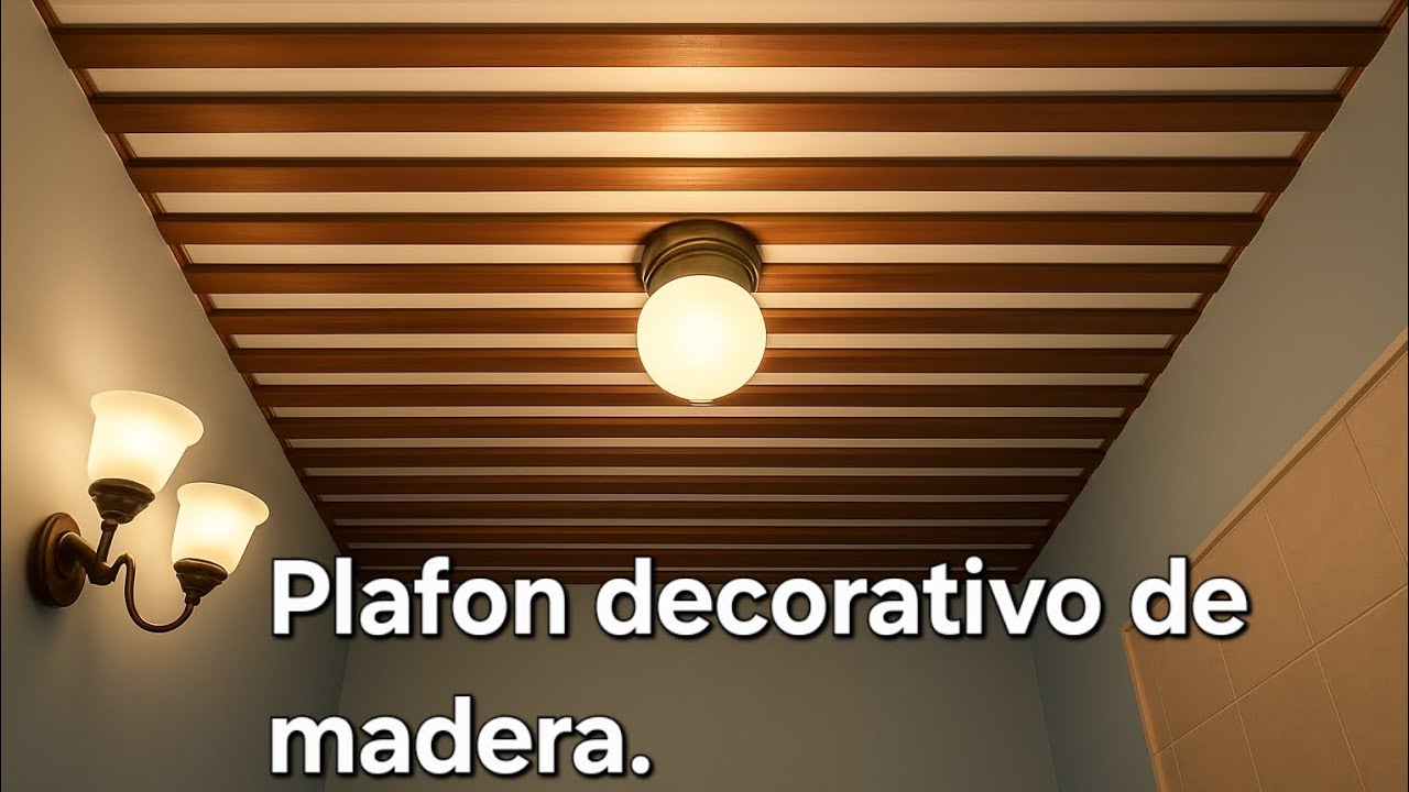 Cielo  falso  de madera 