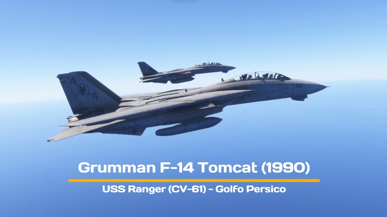[MSFS 2024] Grumman F-14 Tomcat (1990) - Portaerei USS Ranger sul Golfo Persico
