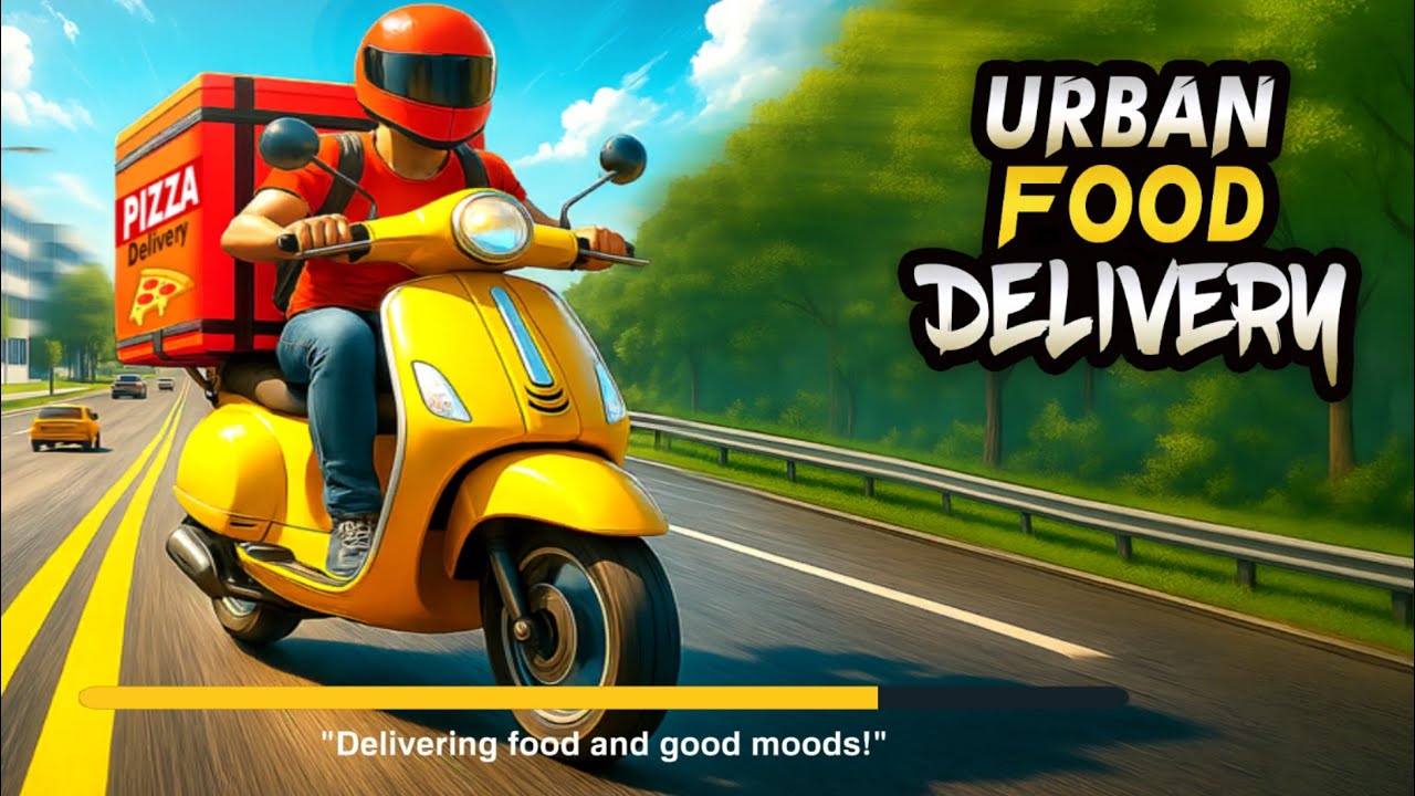 Food delivery simulator game 9999.99% delivery