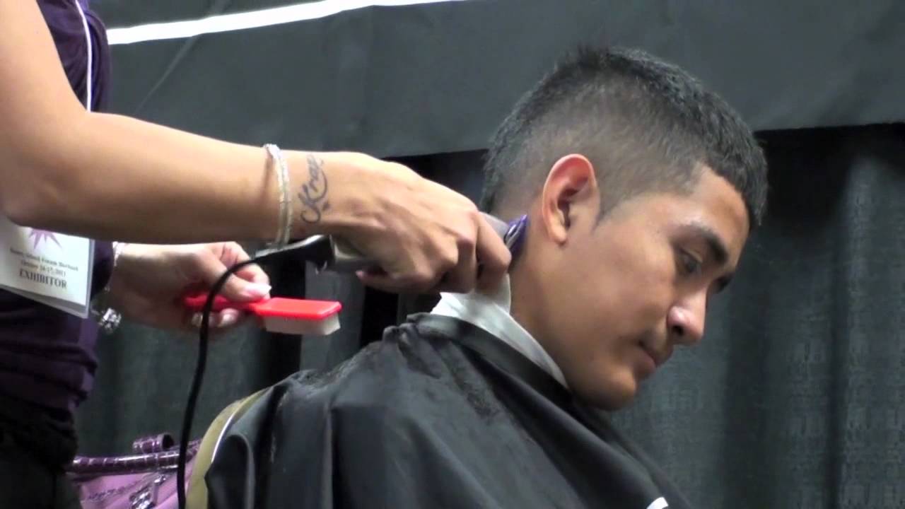 .HAIRCUTTING; Faux-Hawk CLIPPER CUT FOR MEN