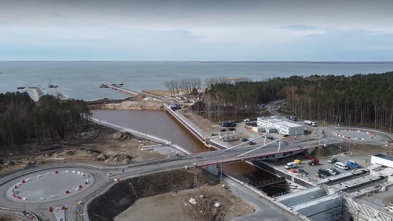 PRZEKOP MIERZEI WIŚLANEJ - 20.04.2022 ( DRON 4K)