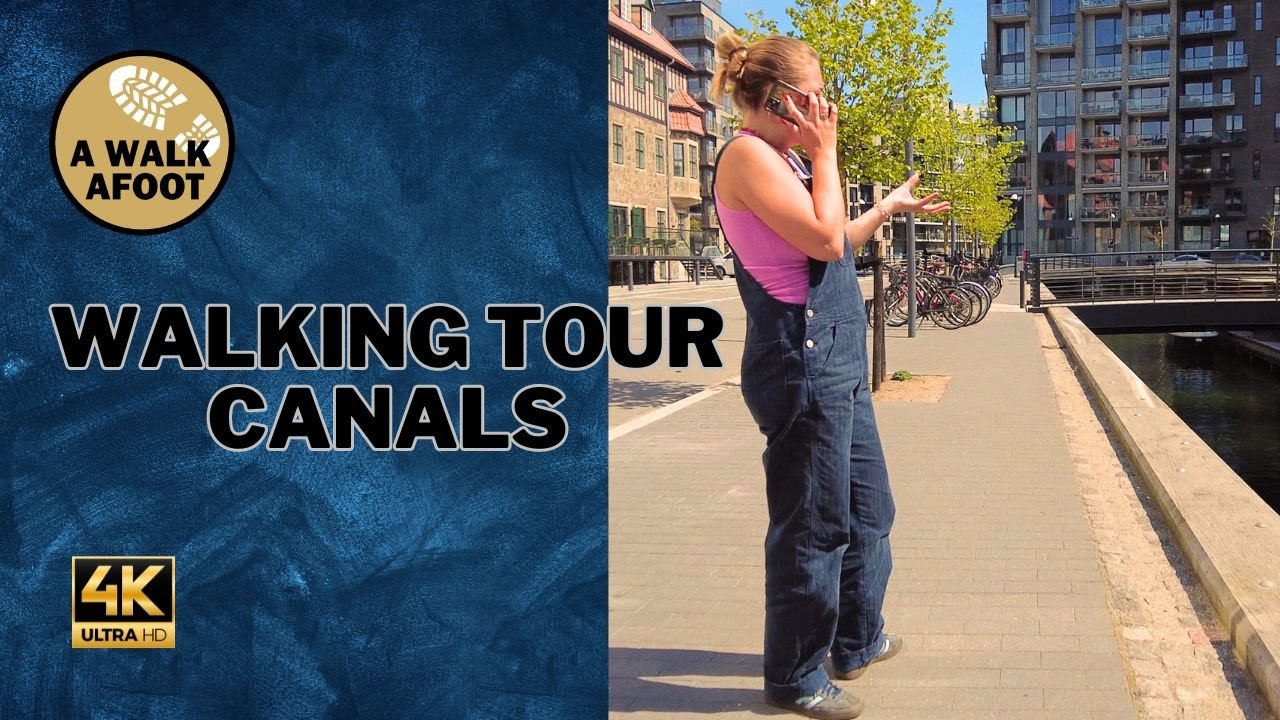 Exploring Canals In New Neighbourhood - Walking Tour Copenhagen 4K