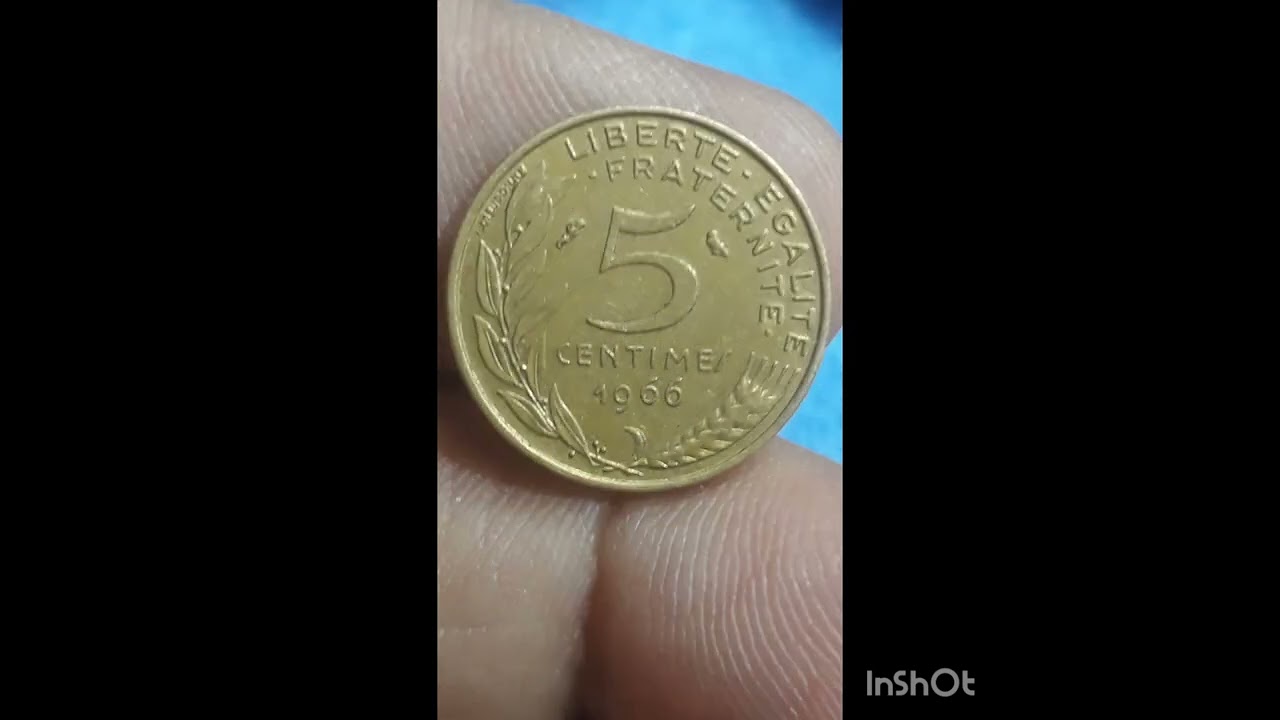 5 CENTIME 1966 FRANCE big mony👉