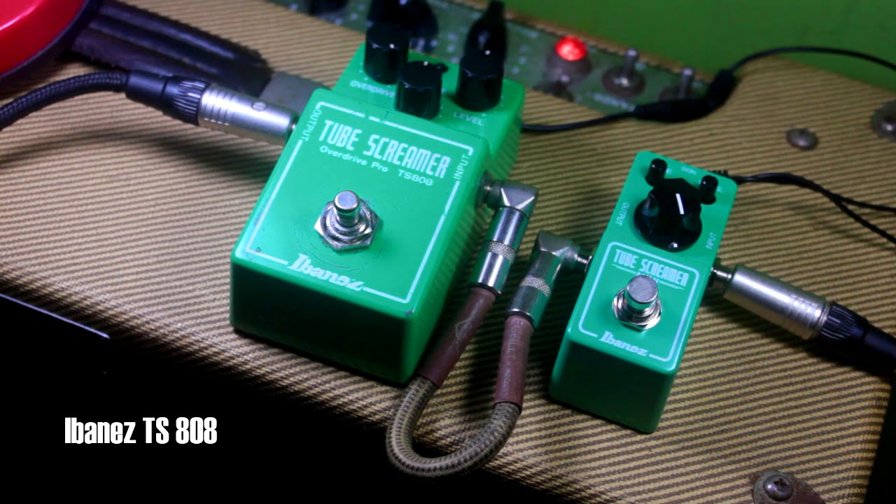 Comparativo Ibanez TS Mini x TS 808 (Stratocaster)