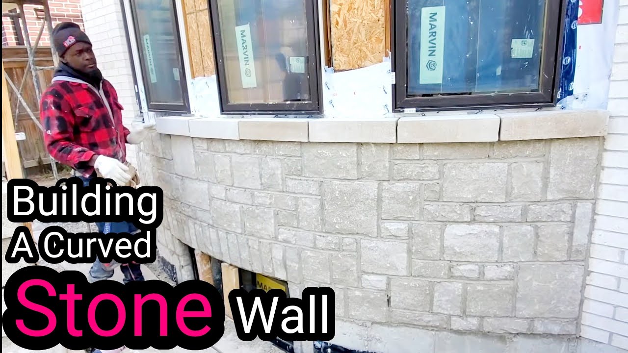 How To build a Curved Wall With Stone