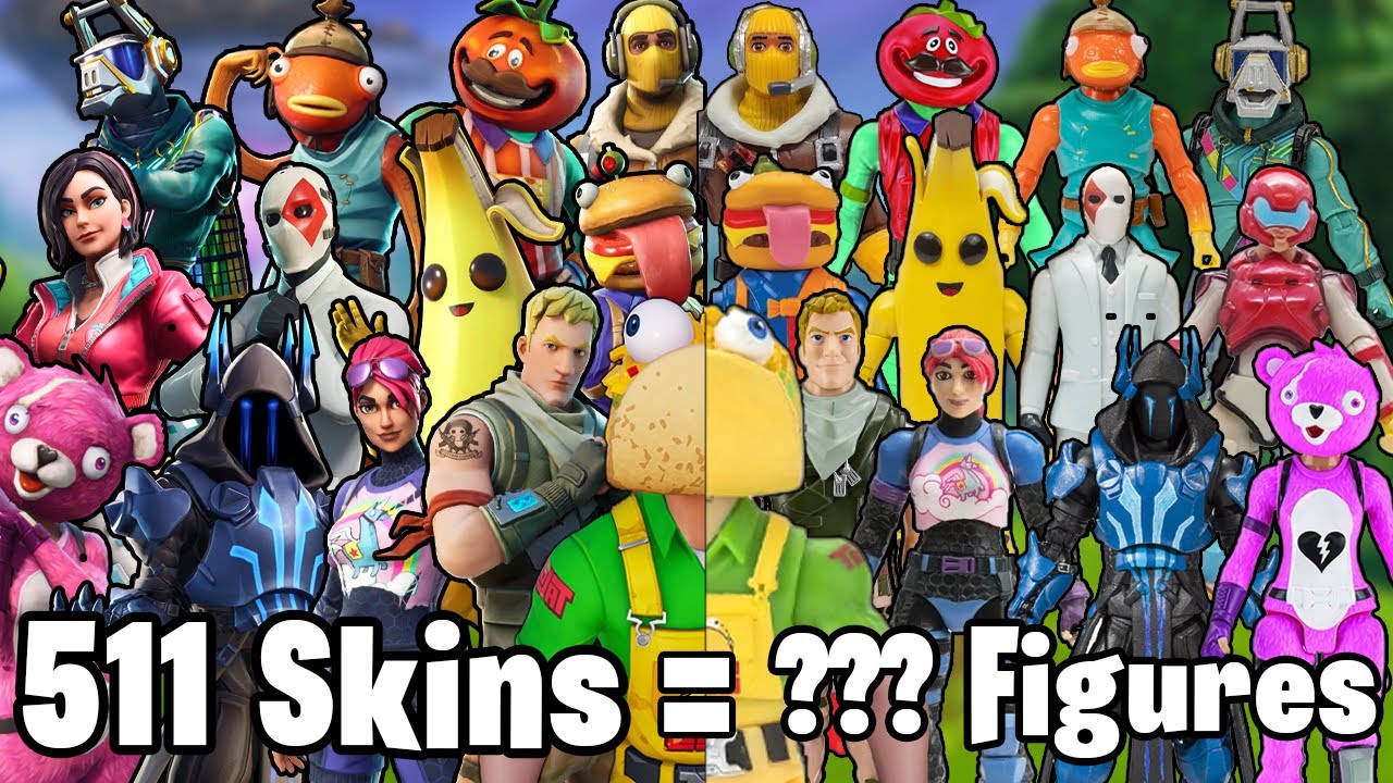How many Fortnite Skins have Action Figures? (Chapter 1)