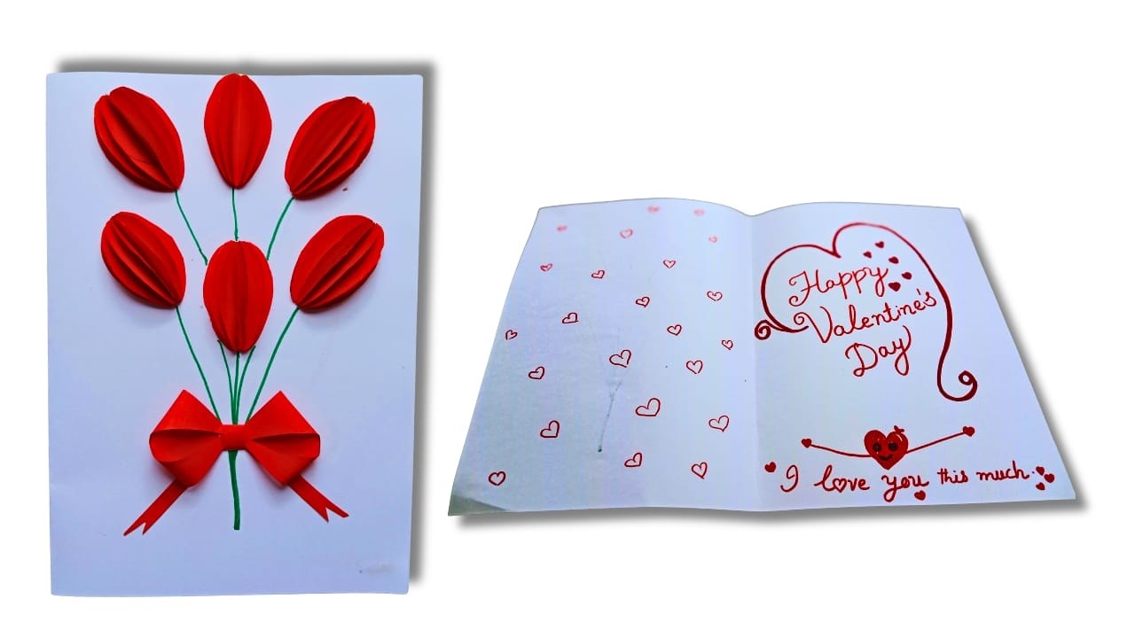“Easy Handmade Valentine Card 💖 | Beautiful Love Greeting Card | Step by Step DIY”