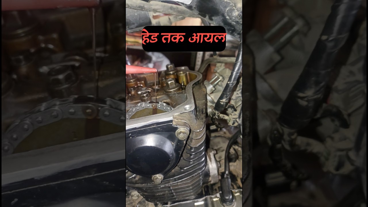 oil rising to the top #moonauto#bikerepair #suparsplendarbs6#engine_fitting