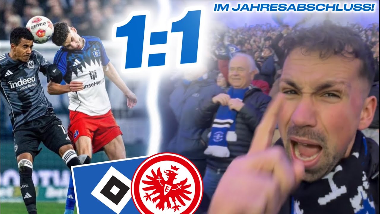 RE-UPLOAD: HSV mit REMIS im JAHRESABSCHLUSS vs EINTRACHT FRANKFURT 💥 Stadionvlog | Kilianoo1887 👊🏽🔷