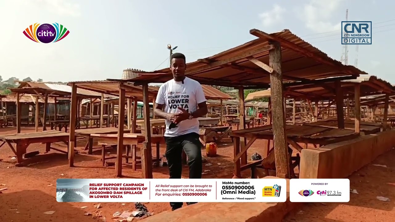 Remember 'A market day in Asesewa' ? This is how the market looks on a Sunday
