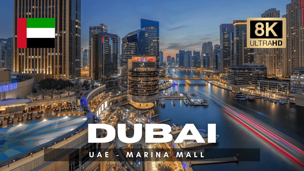 جولة مشي في دبي مارينا مول | Dubai Marina Mall Tour in 8K HDR 🎥