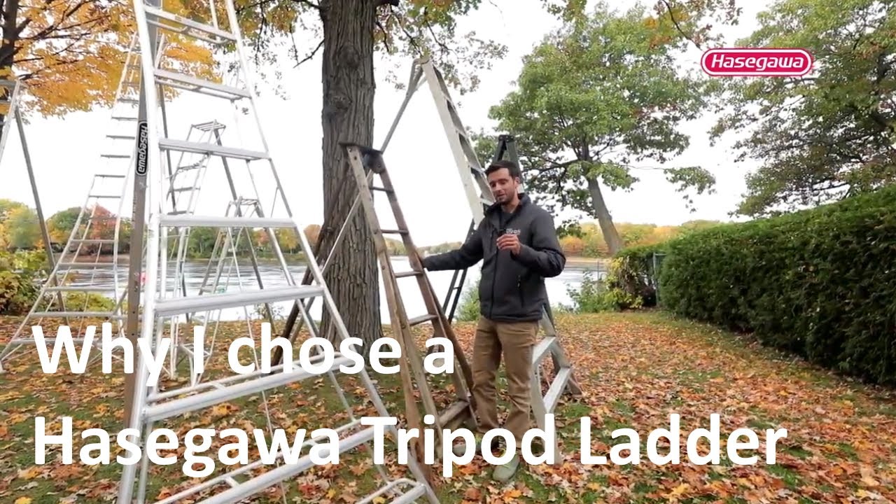 Why choose a Hasegawa Tripod Ladder? Safety, Stability and Lightweight beat all competition