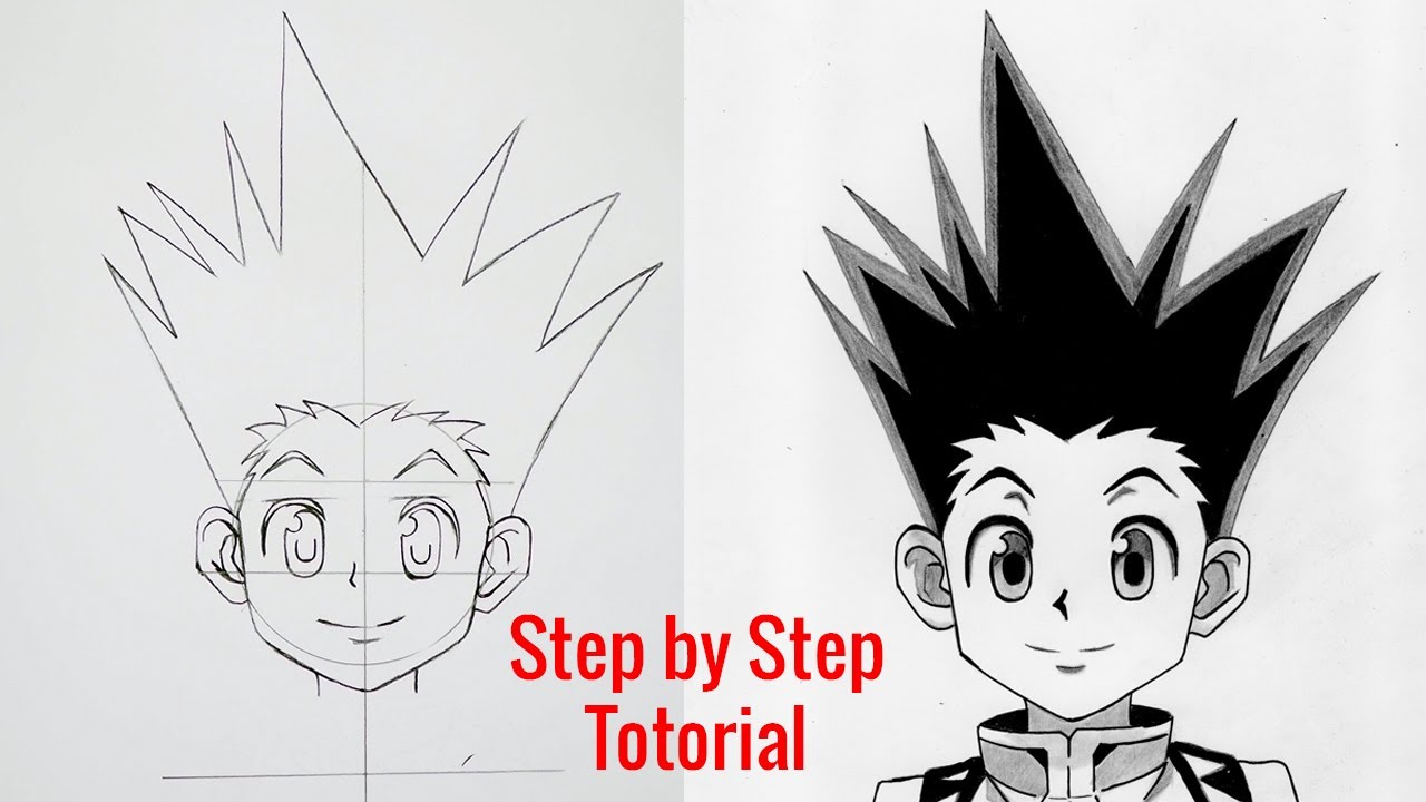 How to Draw Gon Freecss Hunter x Hunter [Anime Drawing Tutorial For Beginners]
